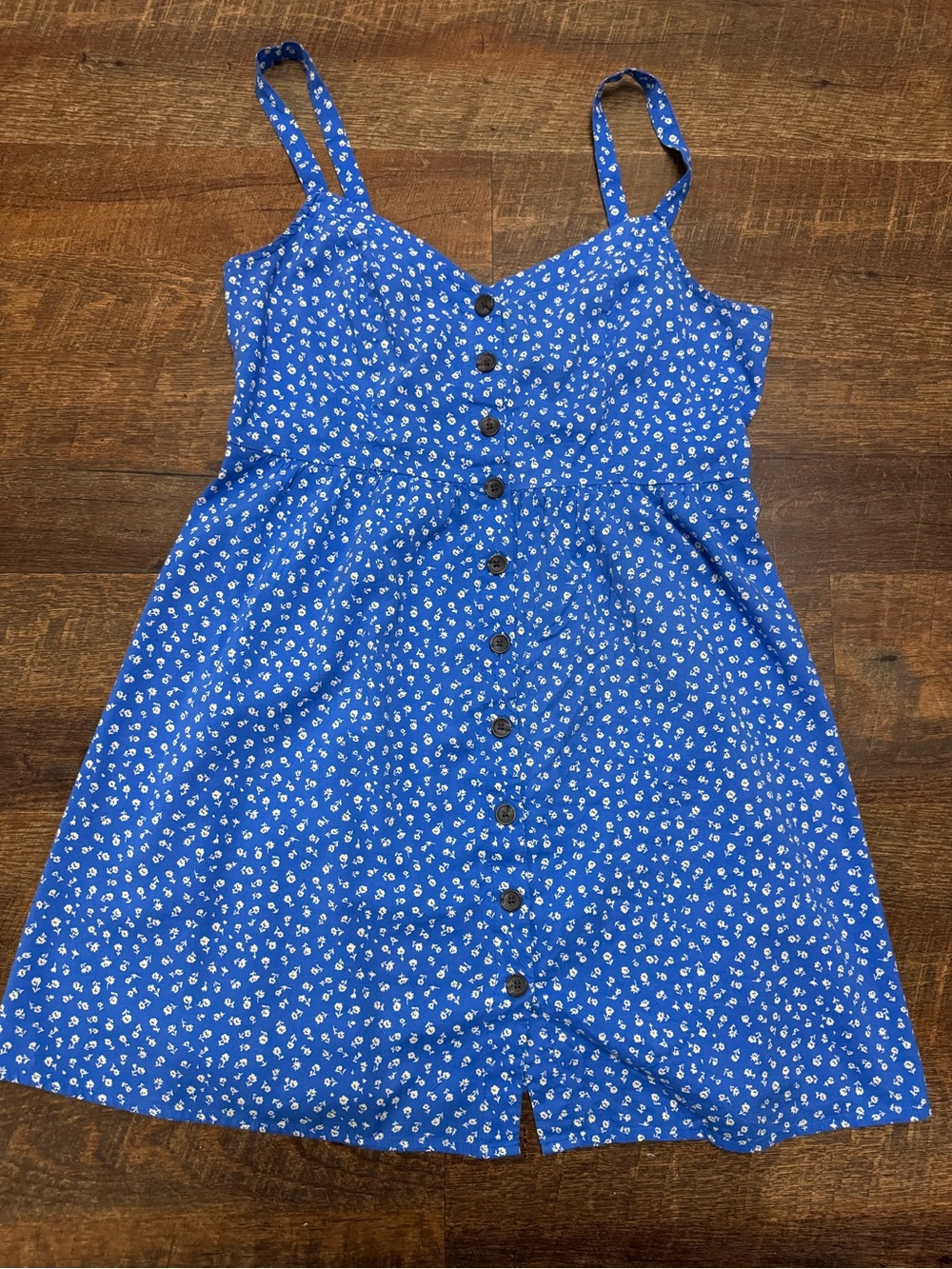 Banana Republic Petite Medium Floral Button-Front Sundress Cottagecore Dress MP